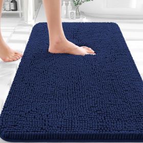 Bathroom Rugs 30x20, Extra Soft Absorbent Chenille Bath Rugs, Rubber Backing Quick Dry, Machine Washable Bath Mats for Bathroom Floor, Tub and Sh