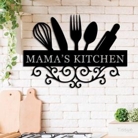 Personalized Kitchen Name Sign, Custom Family Kitchen Sign, Kitchen Wall Decor, Family Name Metal Sign, Housewarming Present, Restaur Home Decor