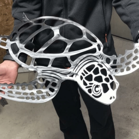 CIFbuy Hollow-Out Sea Turtle iron Wall Art Coastal Decor for Living Room Bedroom(TikTok, temu pick-up service)