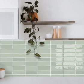 10pcs Self-Adhesive Splash Wall Tiles, 10x10 Inch Self-Adhesive Subway Tiles, Suitable for Kitchen and Bathroom Walls