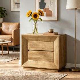 Modern Bedside Tables with 2 Drawers for Bedroom