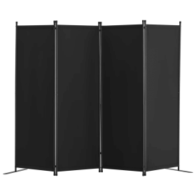 4 Panel Room Dividers, Foldable Privacy Screens, Cloth Segregation Panels for Workspace, Bedroom, Meal Space, Study Area